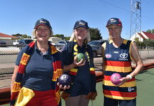 Footy fever at Mallala bowls