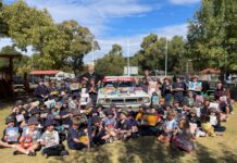 Rally donates toys to local children