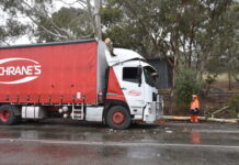Lucky escape for truckies