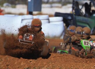 Ground, sky, ground. Zach’s wild ride